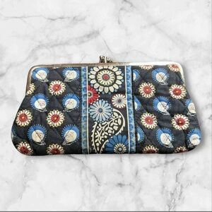Vera Bradley Night Owl Kiss Lock Wallet - Blue
Red & Black